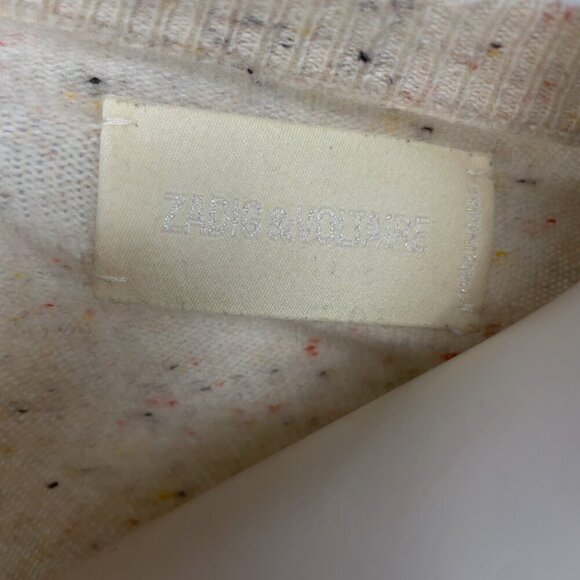 Zadig & Voltaire Cream V-Neck Sweater - Picture 8 of 12